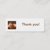 手話の通訳 スキニー名刺 (裏面)