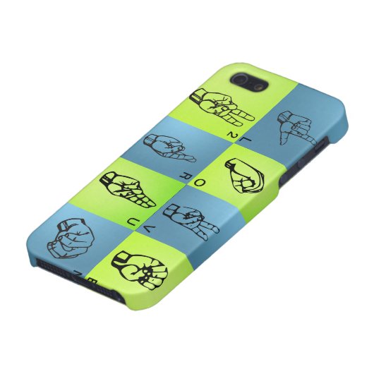 手話のiPhoneの場合 iPhoneケース (下部)