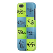 手話のiPhoneの場合 iPhoneケース (裏面左)