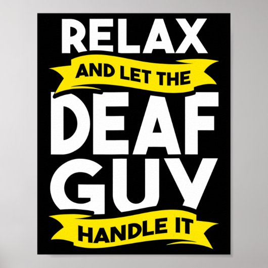 手話ろう者認識度難聴とASL ポスター (正面)