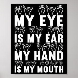 手話ろう者認識度21 ポスター