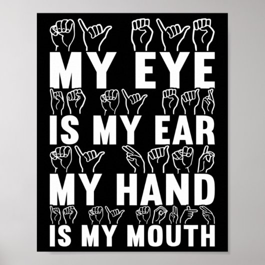 手話ろう者認識度21 ポスター (正面)