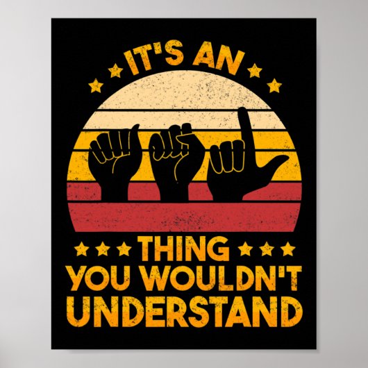 手話ろう認識度とASL 1 ポスター (正面)