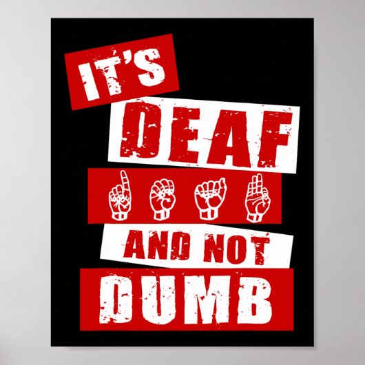 手話ろう認識度ハンドトークASL Lenguaj ポスター (正面)