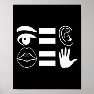 手話ろう認識度6 ポスター