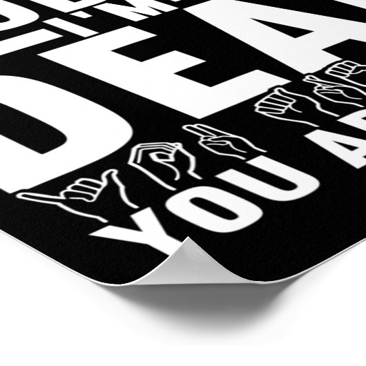 手話ろう認識度8 ポスター (角)