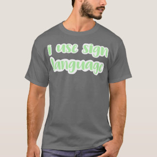 手話を使う Tシャツ