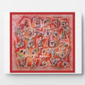 手話アルファベット2プラーク フォトプラーク (正面)