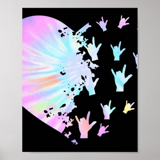 手話ハートサポートトレンディーろう認識度 ポスター (正面)