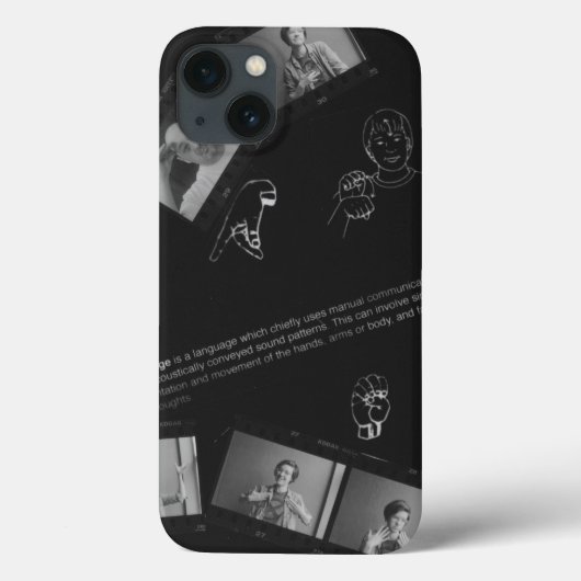 手話フォトグラム Case-Mate iPhoneケース (裏面)