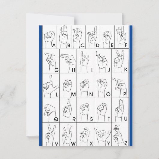 手話フラットカード (正面)