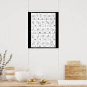 手話ポスター ポスター (キッチン)