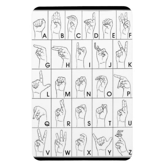 手話マグネット マグネット (縦)