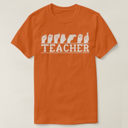 手話先生ASL会話1 Tシャツ (デザイン正面)
