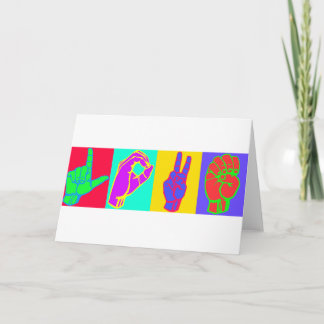 手話愛 シーズンカード