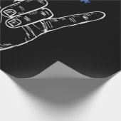 『手話蝶々自閉症』 ラッピングペーパー (角)