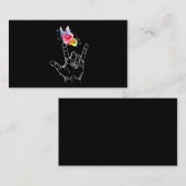 『手話蝶々自閉症』 名刺 (正面/裏面)