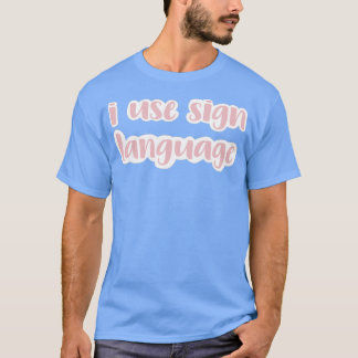 手話赤面 Tシャツ