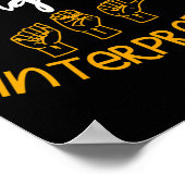 手話通訳者ろう者の手話認識 ポスター (角)