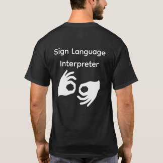 手話通訳者シャツ Tシャツ