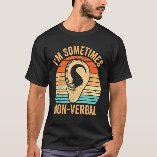 手話 ろう者プライド啓発 時々 N Tシャツ (正面)