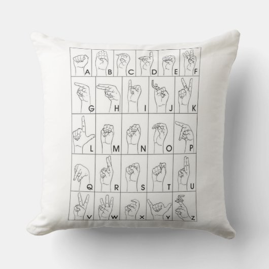 手話 クッション (正面)