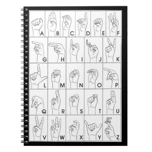 手話 ノートブック (正面)