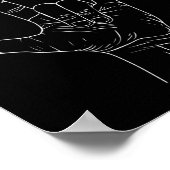 手話 バタフライ 愛してる オーティズム ポスター (角)
