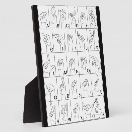 手話 フォトプラーク (側面)