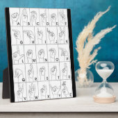 手話 フォトプラーク (側面)