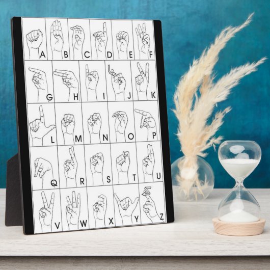 手話 フォトプラーク (側面)