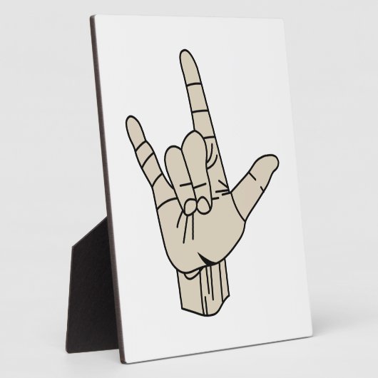 手話 フォトプラーク (側面)