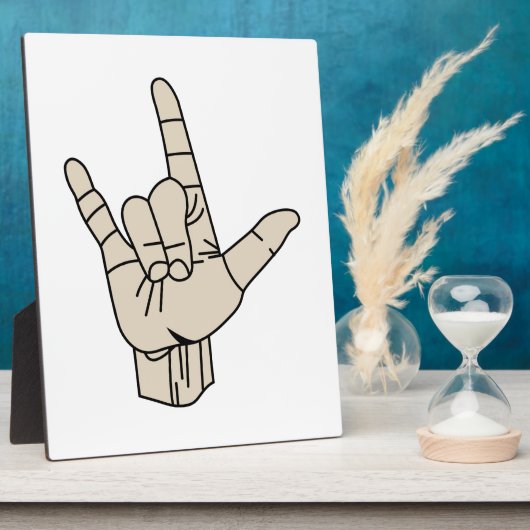 手話 フォトプラーク (側面)