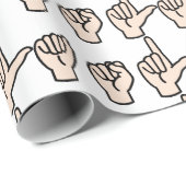 手話 ラッピングペーパー (ロールコーナー)