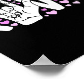 手話 愛 ASL 優しさ 手話 愛情 難聴 啓発 ポスター (角)