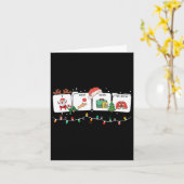 手話 発話 AAC クリスマス 仕事 終わって カード (黄色い花)