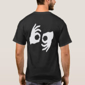 手話 Tシャツ (裏面)