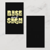 手話ASLの上昇および印 名刺 (正面/裏面)