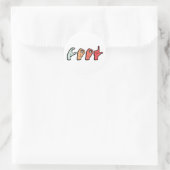 手話ASL – ろう文化 ラウンドシール (バッグ)