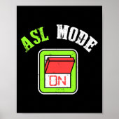 手話Asl Imろう認識度 ポスター (正面)