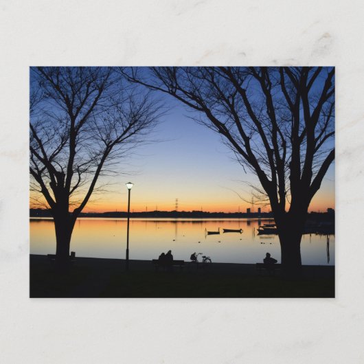 手賀沼湖：千葉県 ポストカード (正面)