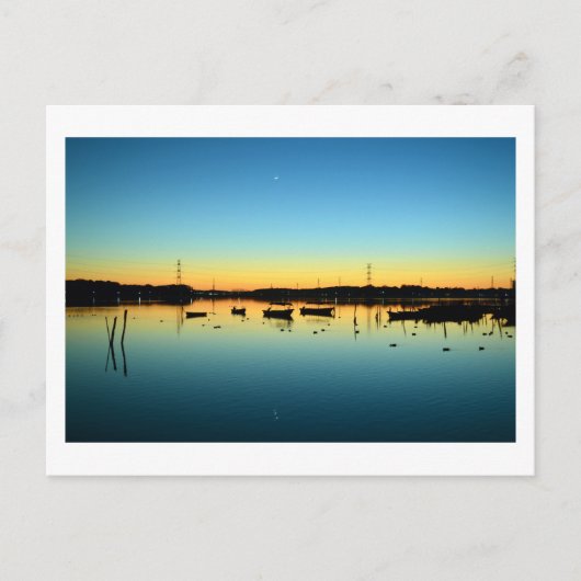 手賀沼湖：我孫子日本はがき ポストカード (正面)