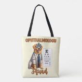 手足と視覚動物の眼科の分隊 トートバッグ (裏面)