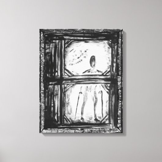 手足の不自由な男 キャンバスプリント (正面)