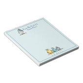 手足の名前のメモ帳の奇抜なパーソナライズされた鳥 ノートパッド (アングル)