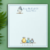 手足の名前のメモ帳の奇抜なパーソナライズされた鳥 ノートパッド