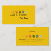 手足の明るさがペカラフルットケアを印刷 名刺 (正面/裏面)