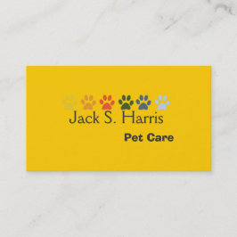 手足の明るさがペカラフルットケアを印刷 名刺