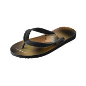 手足の黒い目のジャンコ キッズビーチサンダル (アングル)