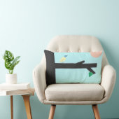 手足を出す装飾用クッション ランバークッション (椅子)